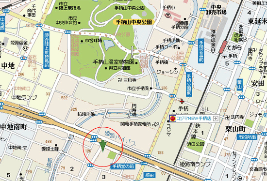 お店までの地図